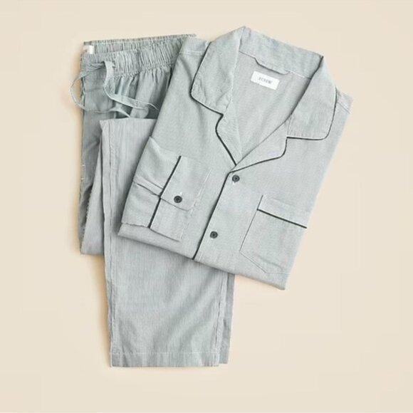 J.Crew Pajama set in cotton herringbone - Picture 3 of 8